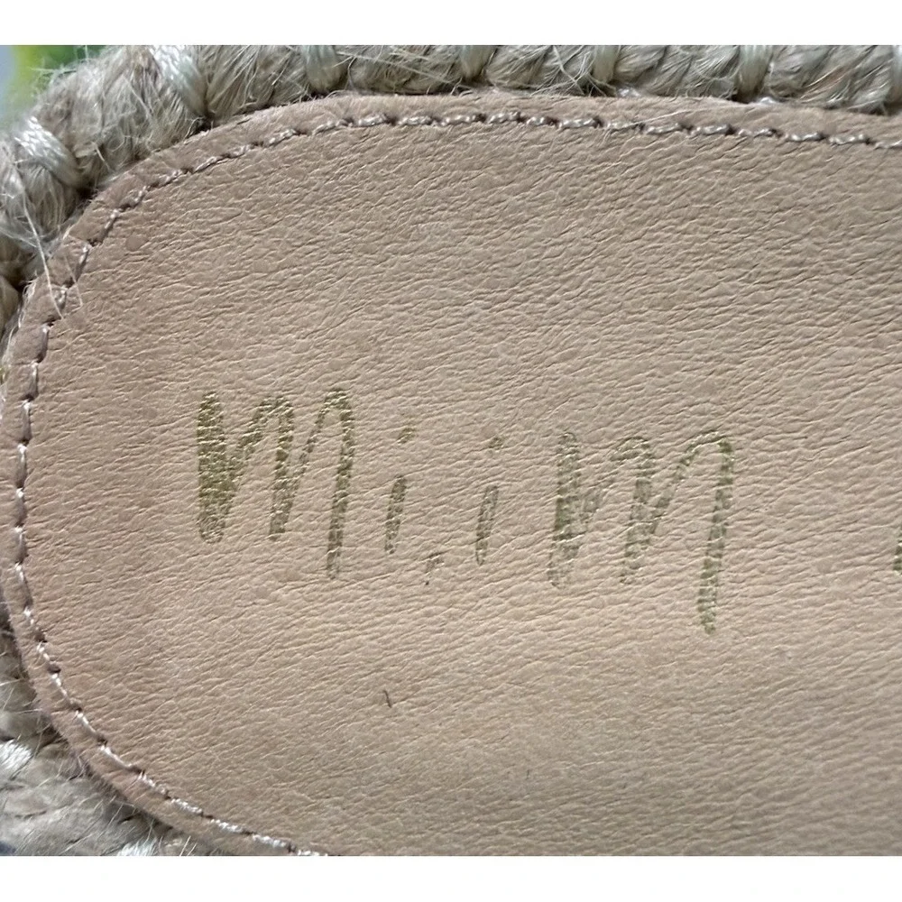 Mi.iM Black Suede Espadrilles Sandals Slides Women's Size 10 Casual EUC Boho‎